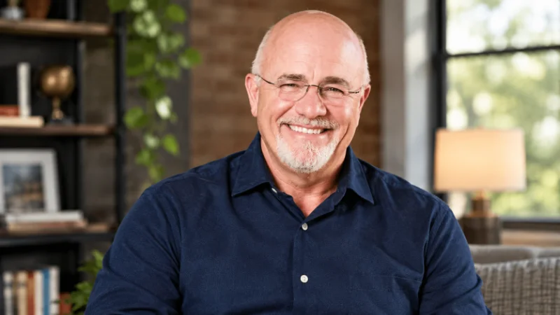 Dave Ramsey speaking on stage at a personal finance event
