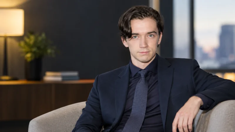 Liam Aiken on a film set during his early career