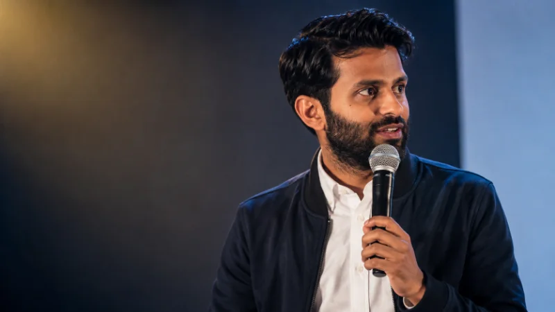 Asif Ali net worth with Goatface comedy group backstage