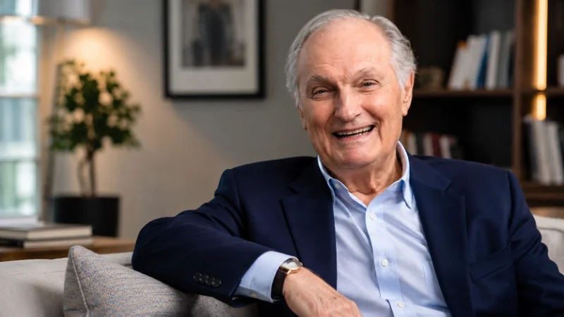 Vintage theater stage connected to Alan Alda's early vaudeville upbringing