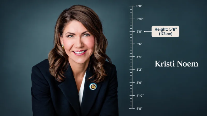 Kristi Noem speaking at a podium during a public event